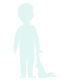 Boy with blanket